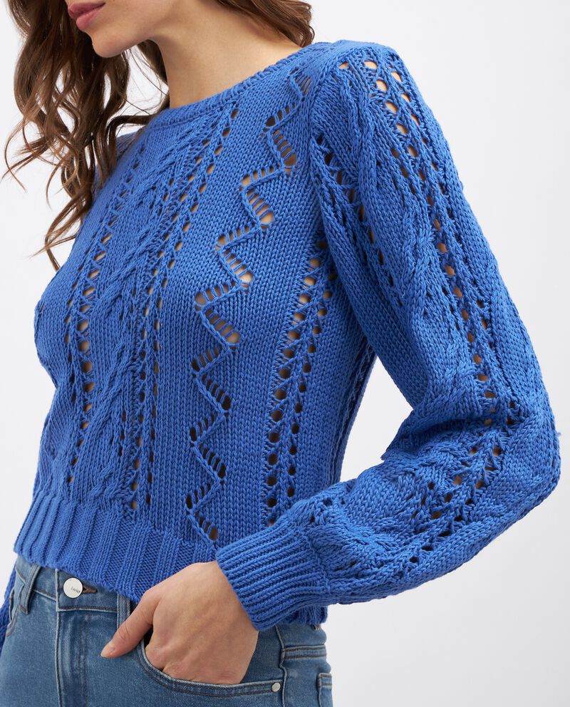 Pullover tricot in misto cotone donna single tile 2 cotone