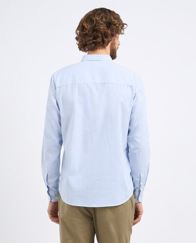 Camicia rigata in puro cotone oxford uomo detail 1