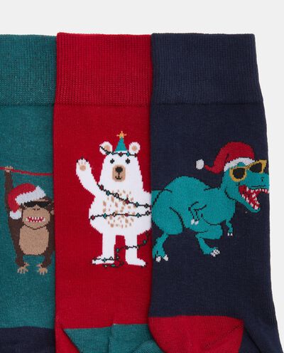 Pack 3 calze corte di Natale uomo detail 1