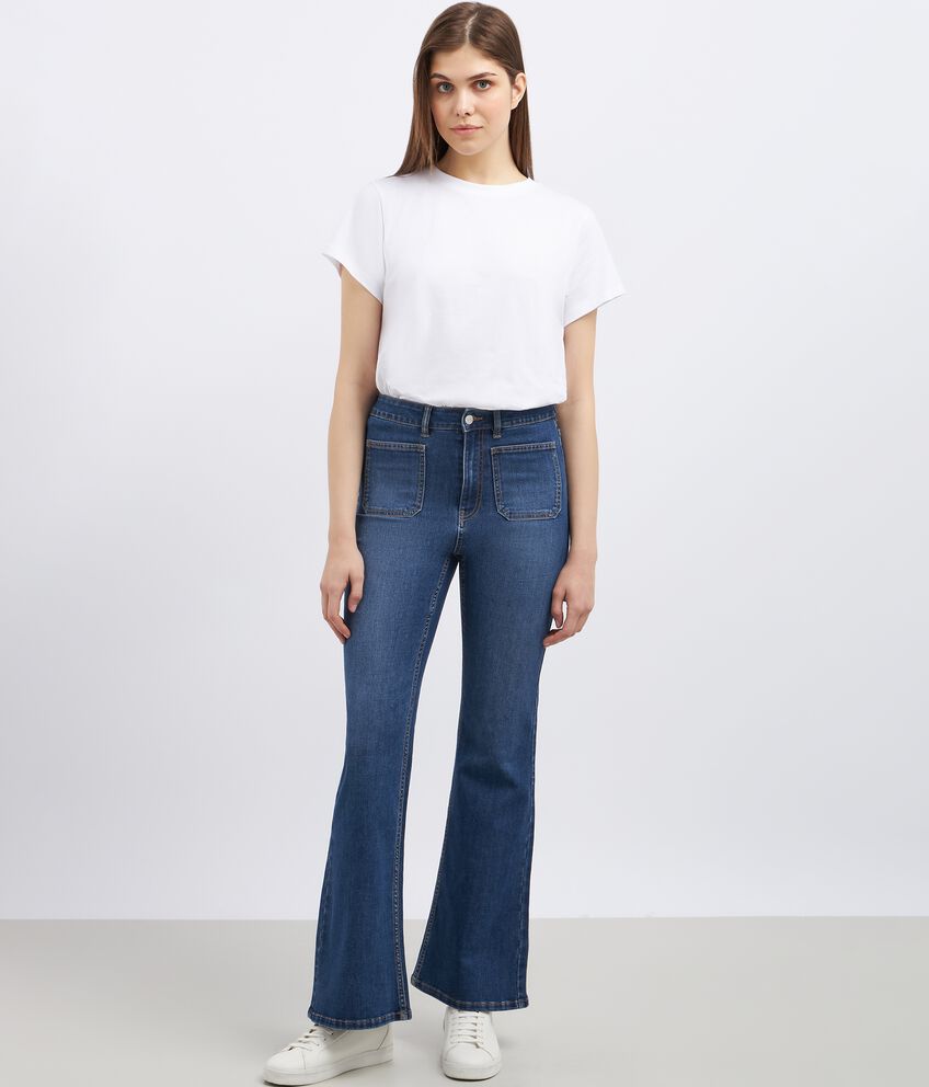 Jeans flare fit donna double 1 