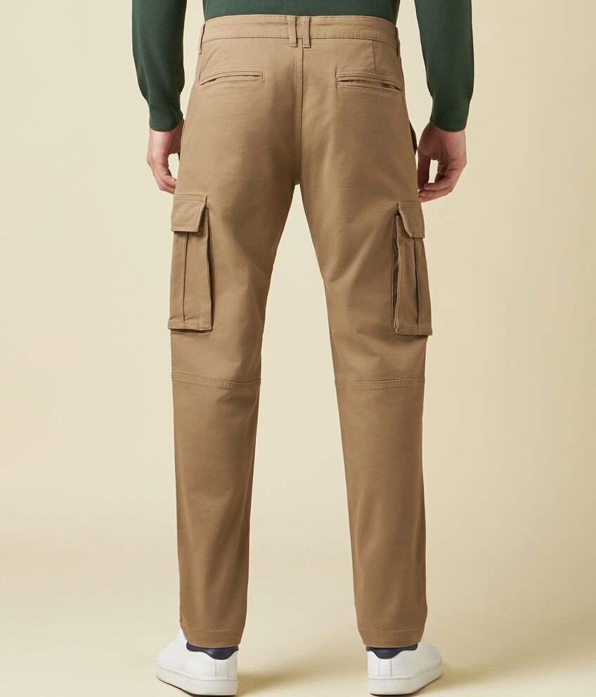Pantalone cargo in cotone stretch uomo double 2 