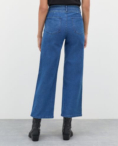Jeans cropped wide leg donna detail 1