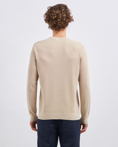 Girocollo tricot in puro cotone uomo detail 1