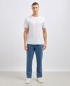 Jeans straight in puro cotone uomo