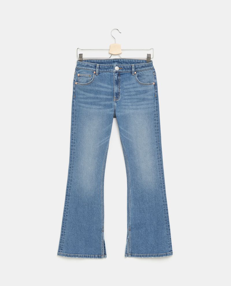 Jeans flare in misto cotone elasticizzato ragazza single tile 0 