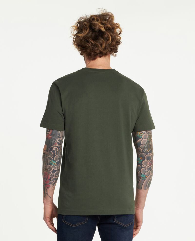 T-shirt in puro cotone con stampa uomo single tile 1 