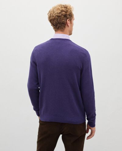 Pullover tricot in pura lana merino uomo detail 1