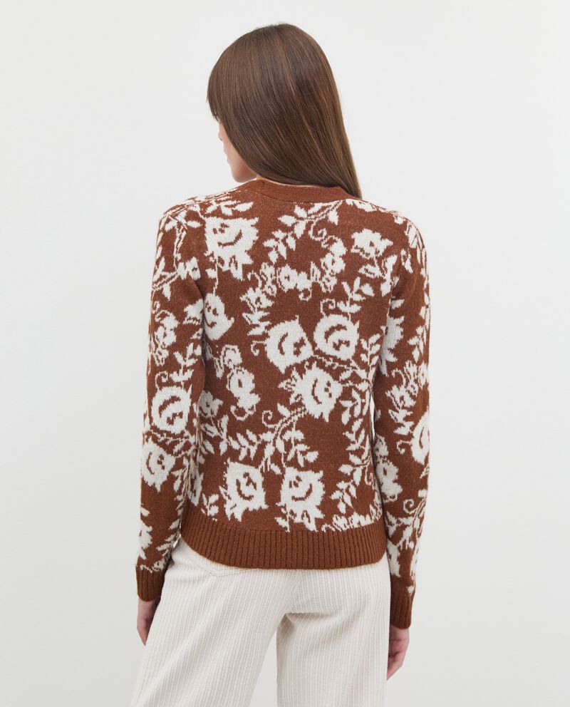 Cardigan in jacquard donna single tile 2 null