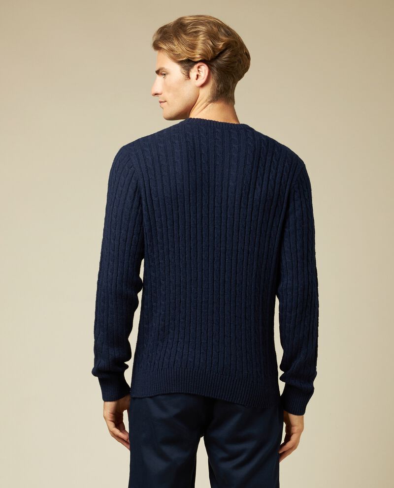 Girocollo tricot in misto lana uomodouble bordered 1 