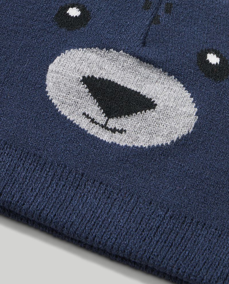 Berretto in tricot con applicazioni neonato single tile 1 