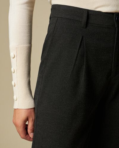 Pantalone regular con vita elasticata donna detail 2