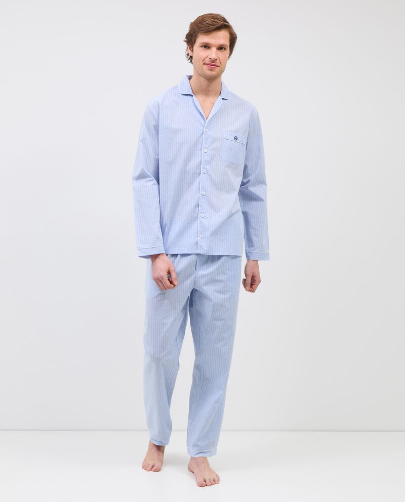 Set pigiama in puro cotone a righe uomodouble bordered 1 