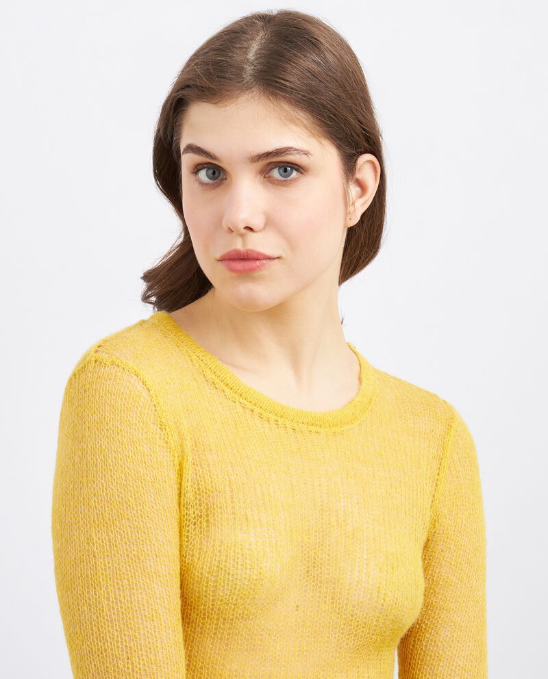 Pullover tricot misto lana donnadouble bordered 2 cotone