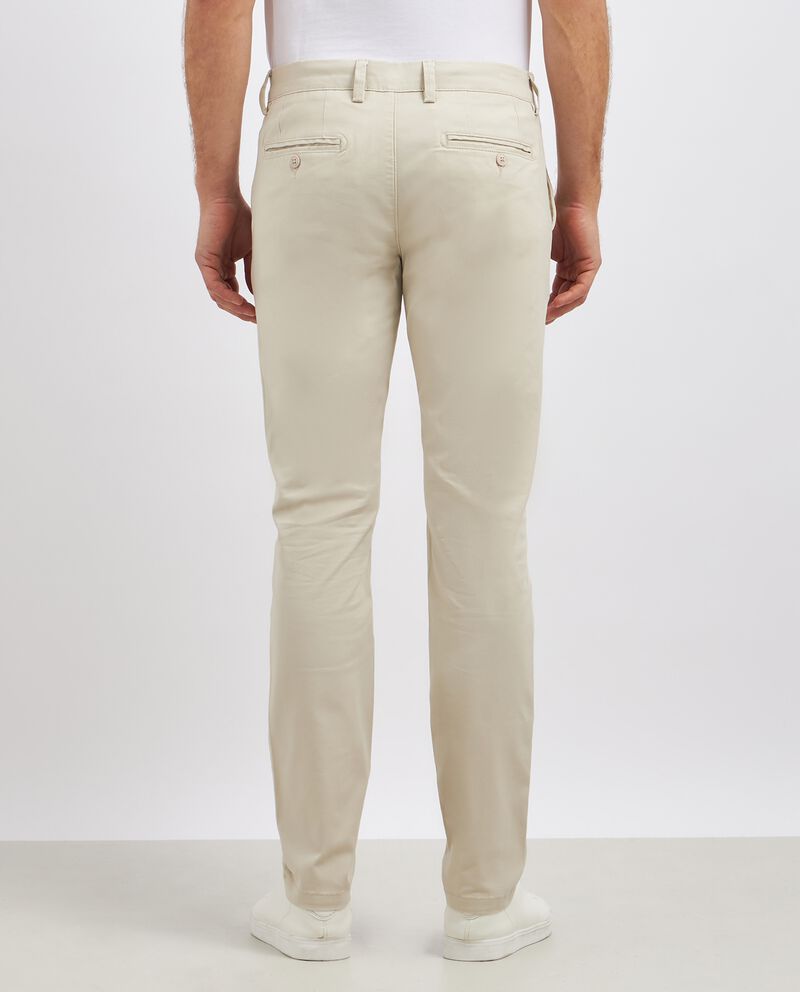 Pantaloni chino in cotone stretch uomo single tile 1 cotone