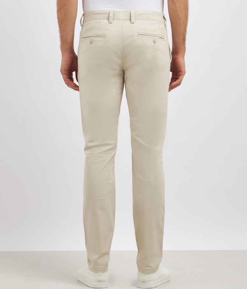 Pantaloni chino in cotone stretch uomo double 2 cotone