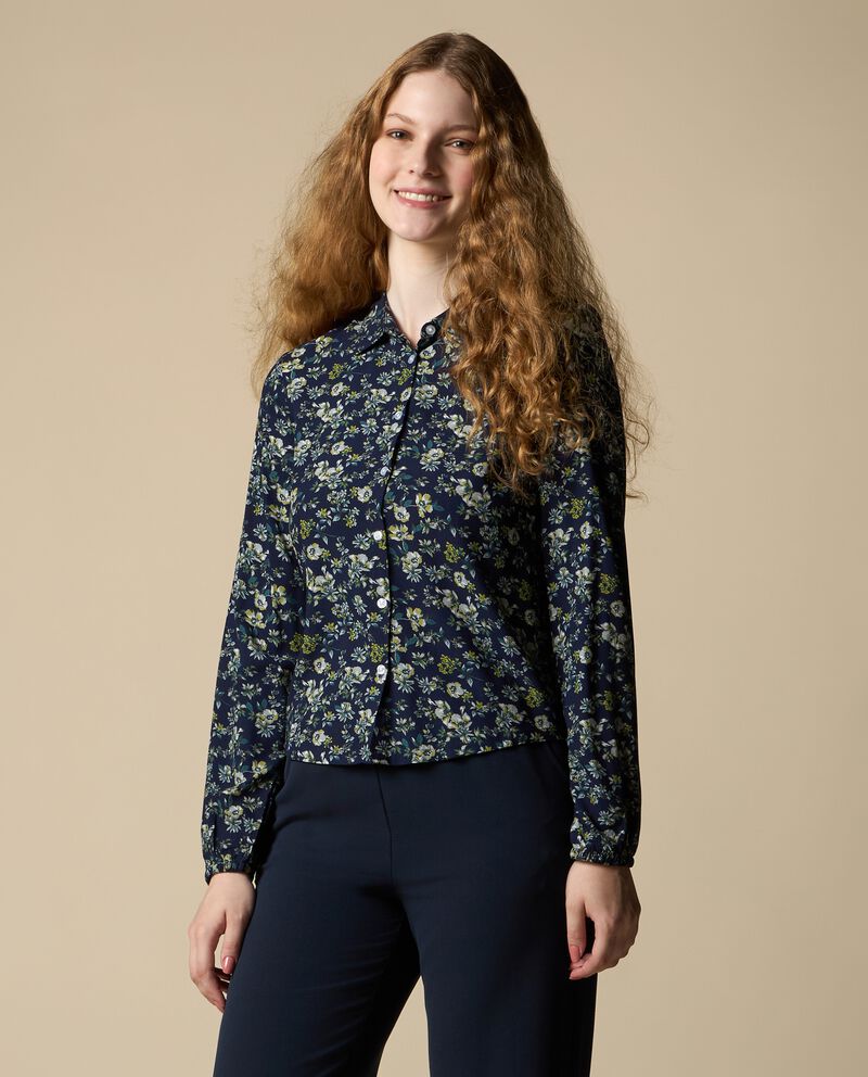 Camicia in pura viscosa floreale donna cover