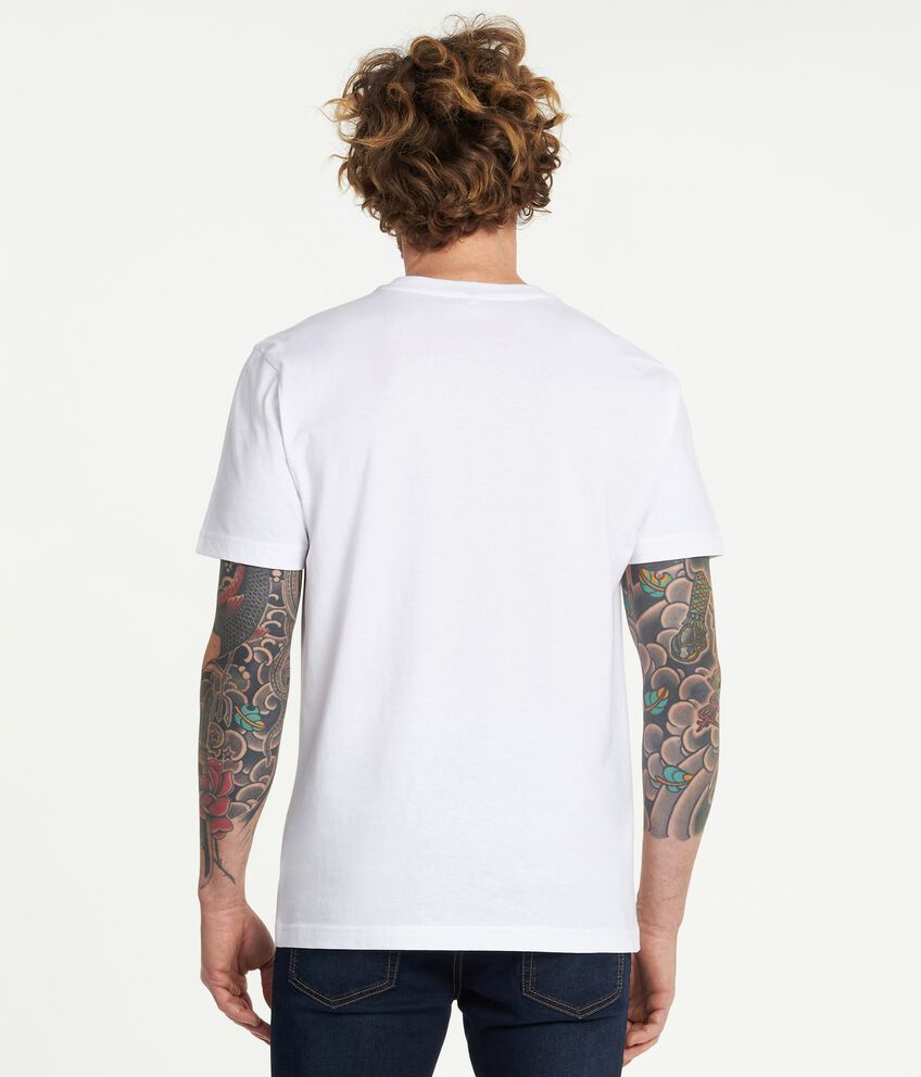 T-shirt in puro cotone con stampa uomo double 2 