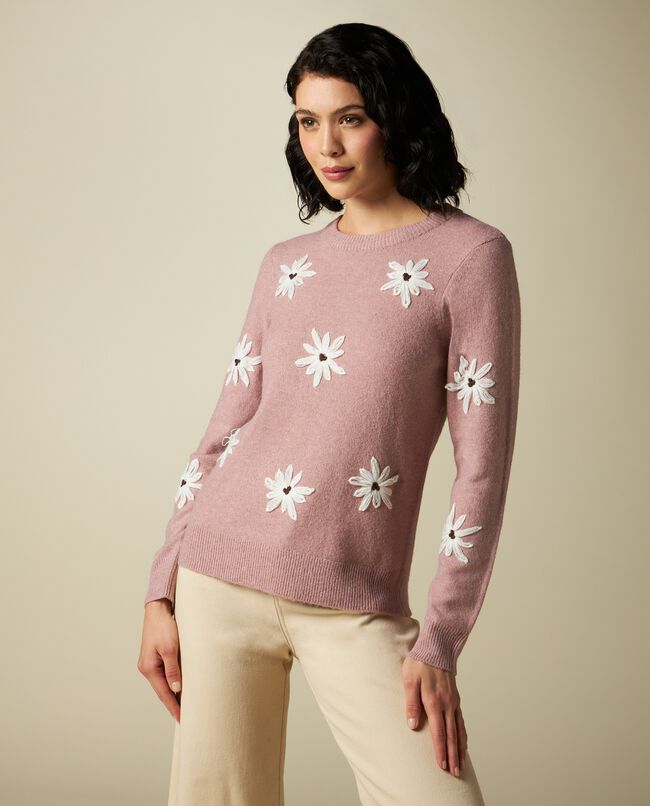 Pullover tricot ricamato donna carousel 0