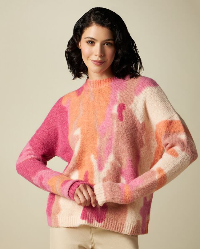 Pullover tricot in misto lana donna carousel 0