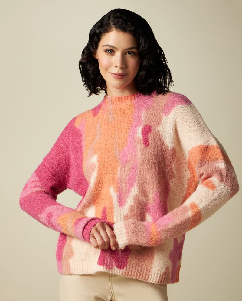 Pullover tricot in misto lana donna cover