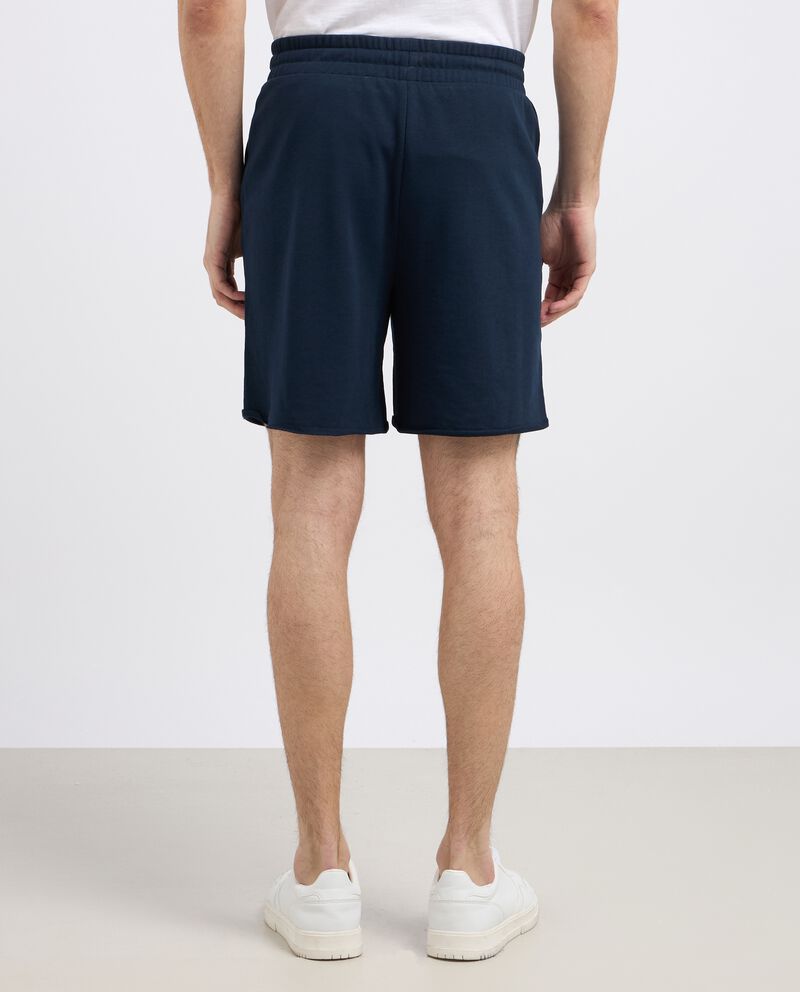 Shorts in felpa di cotone uomo single tile 1 cotone