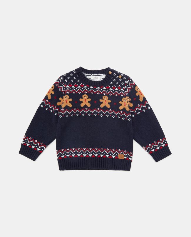 Maglione in tricot con motivi jacquard neonato carousel 0