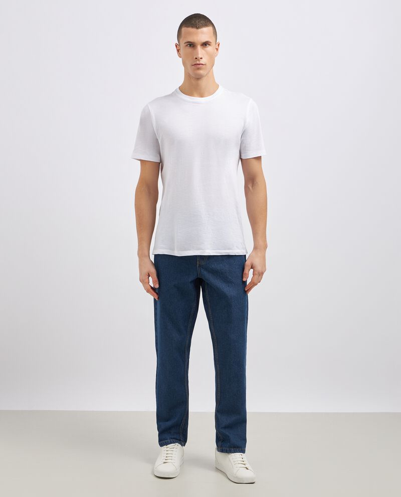 Jeans straight in puro cotone uomo cover