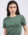 T-shirt in cotone stretch donna