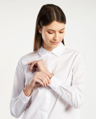 Camicia in cotone tinta unita donna detail 2