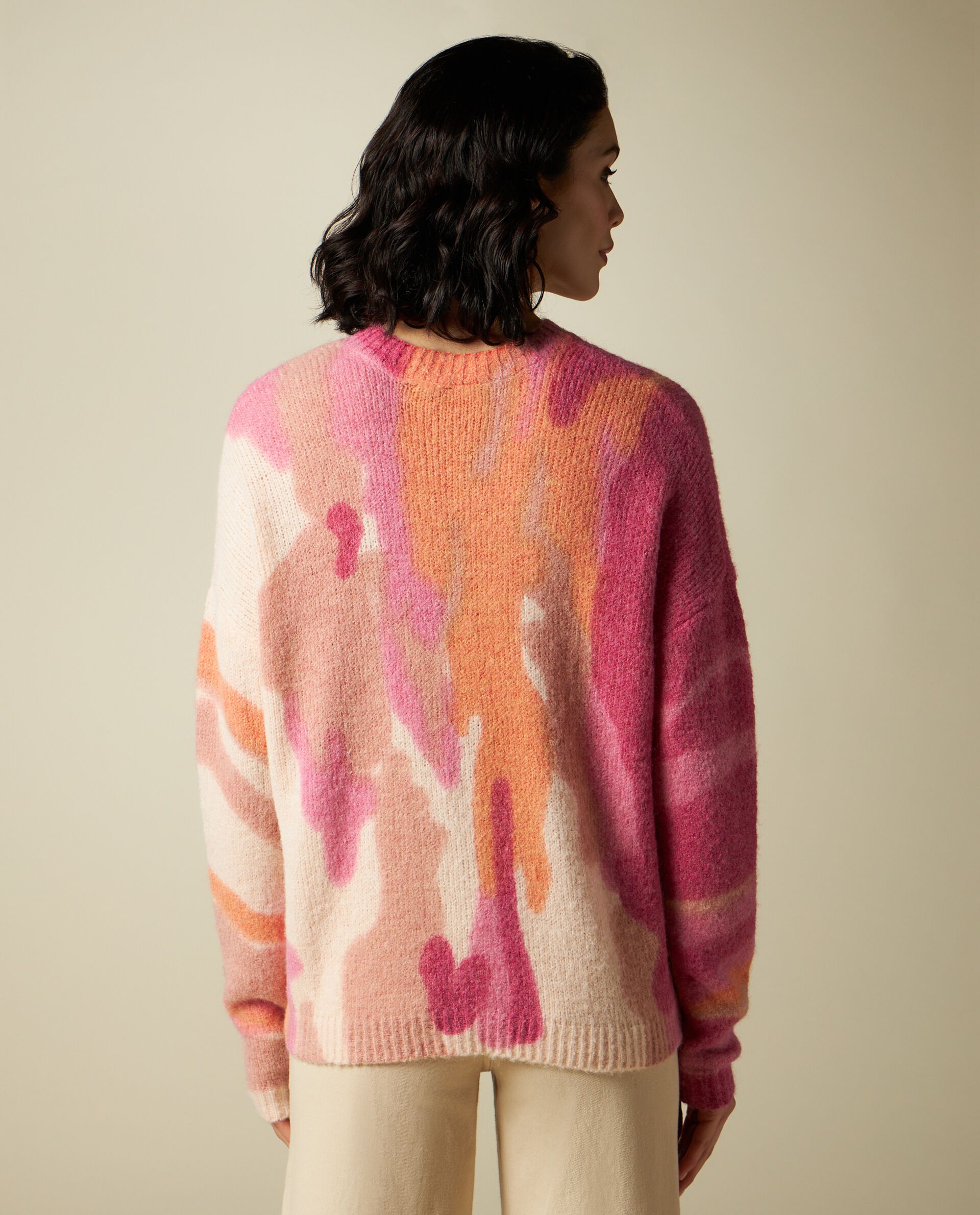 Pullover tricot in misto lana donna