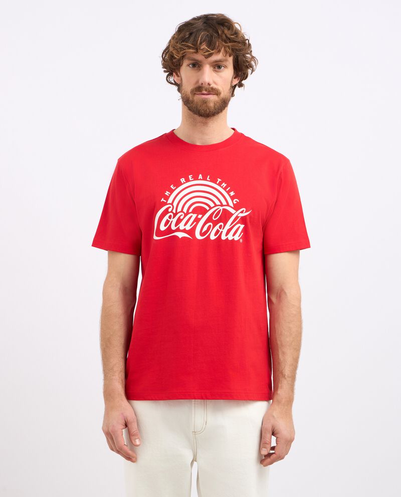 T-shirt Coca-Cola in puro cotone uomodouble bordered 0 cotone