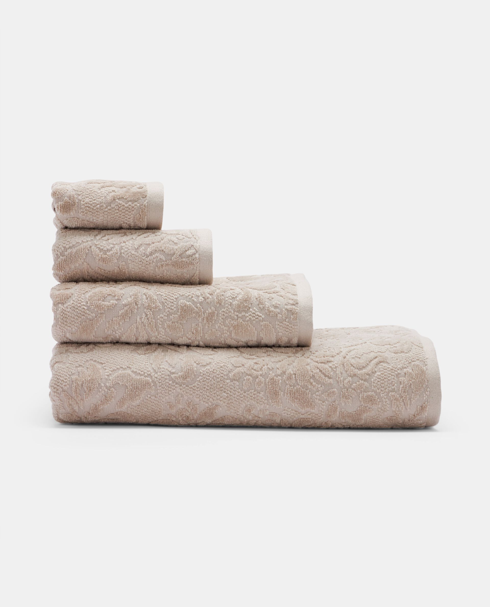 Asciugamano in puro cotone jacquard Made in Portugal
