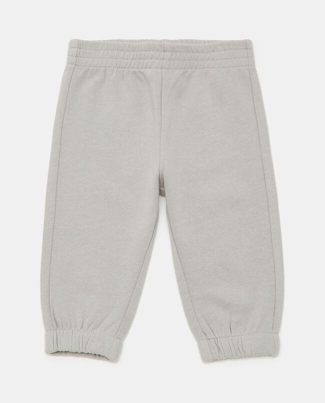 Pantaloni in felpa garzata di puro cotone neonato carousel 0