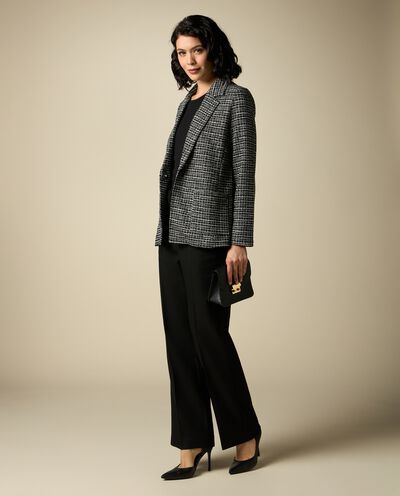 Blazer in tweed con revers donna detail 1
