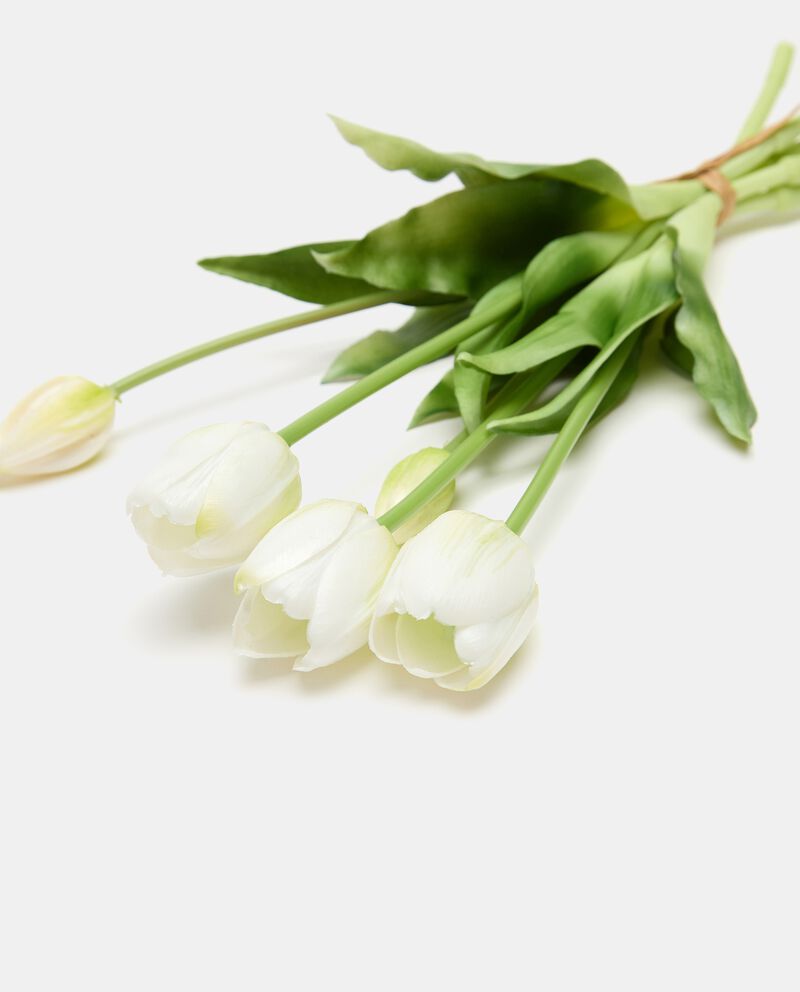 Tulipani bianchi in plastica single tile 1 