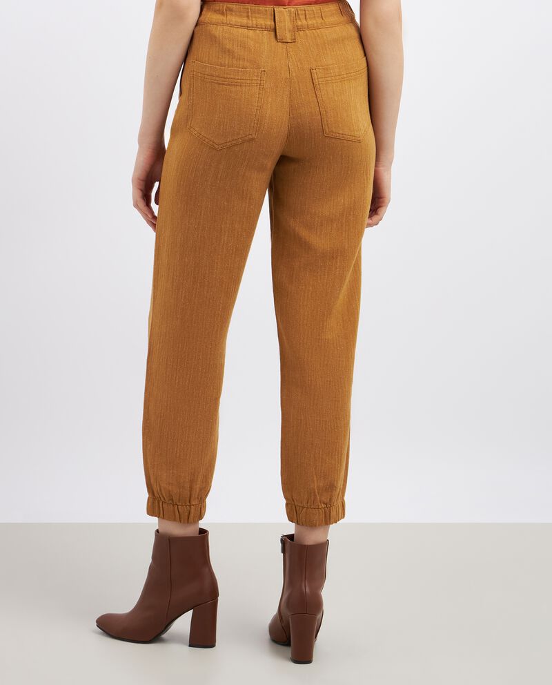 Pantaloni in misto lino donnadouble bordered 1 cotone
