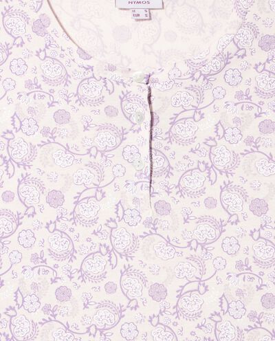 Set pigiama lungo in puro cotone donna detail 1