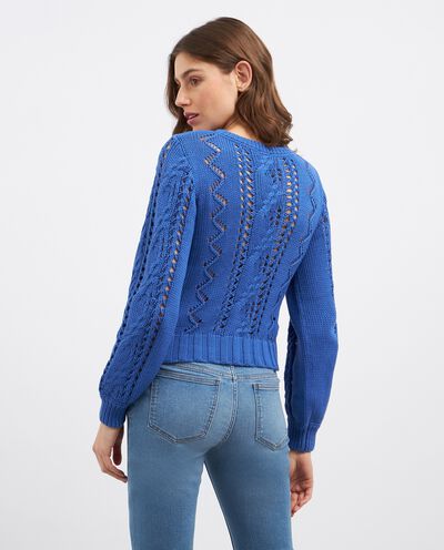 Pullover tricot in misto cotone donna detail 1