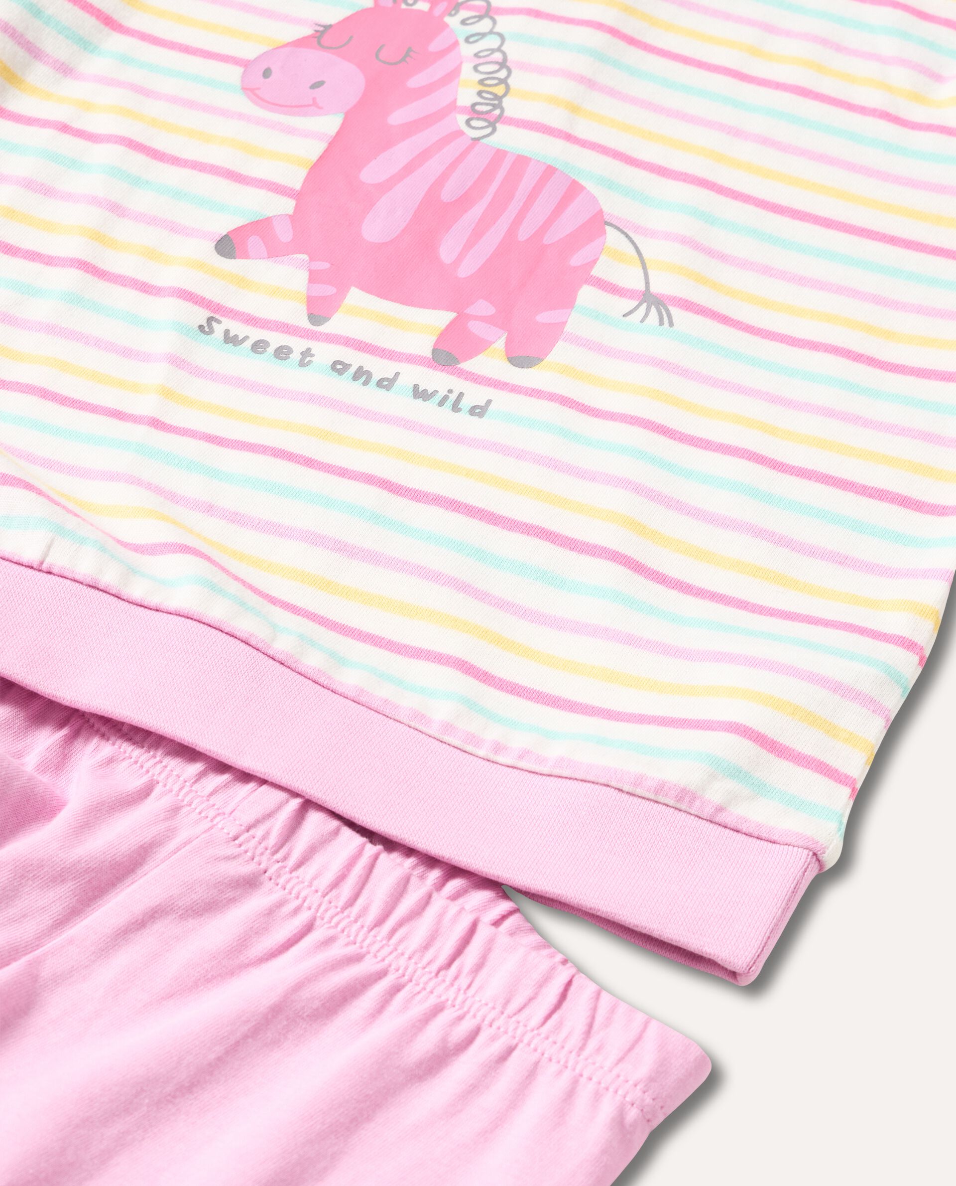 Set pigiama lungo in puro cotone neonata
