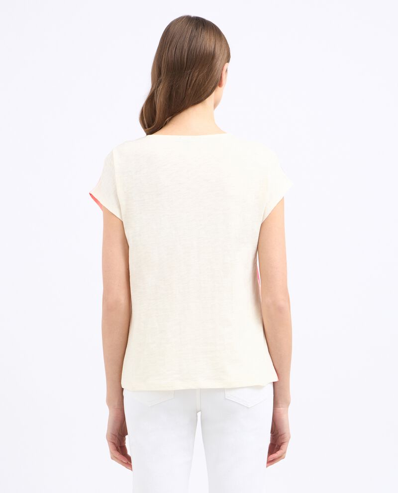 T-shirt in misto cotone donna single tile 1 cotone