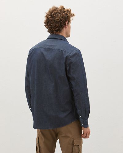 Camicia in jeans di puro cotone uomo detail 1