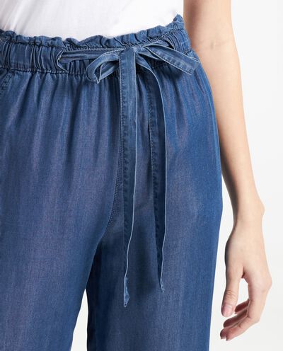 Jeans cropped in lyocell donna detail 2