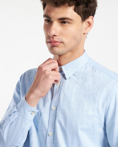 Camicia in lino misto cotone uomo detail 2