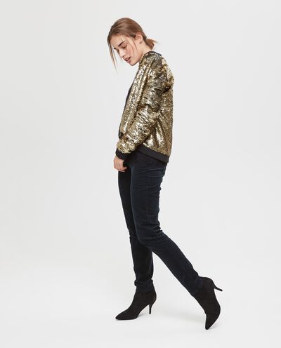 Bomber in paillettes donna detail 1