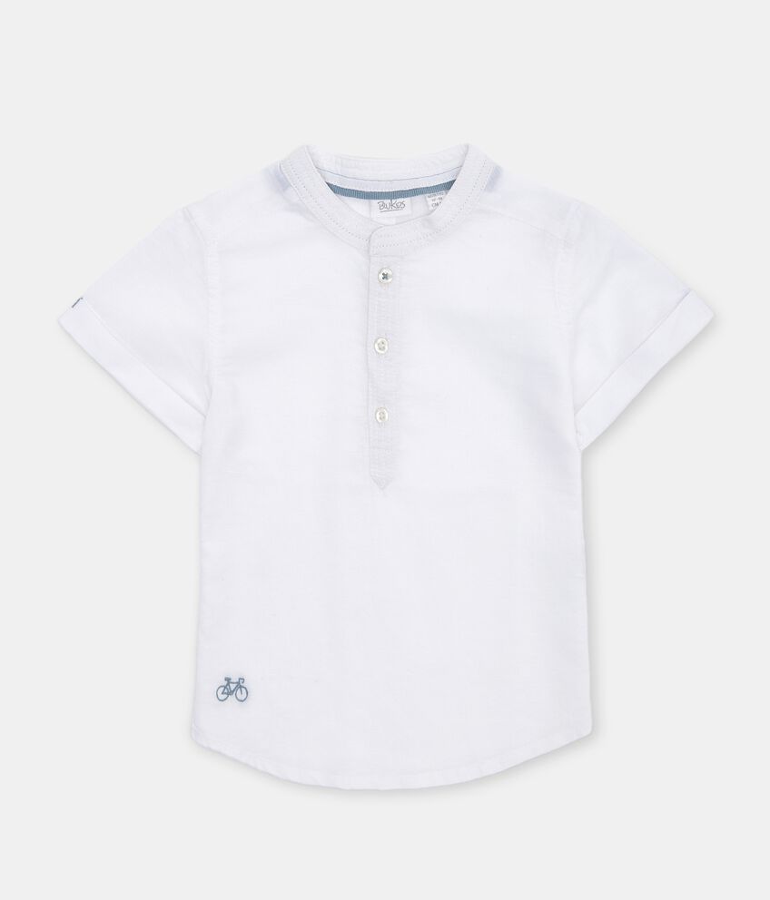 Camicia in misto lino neonato double 1 