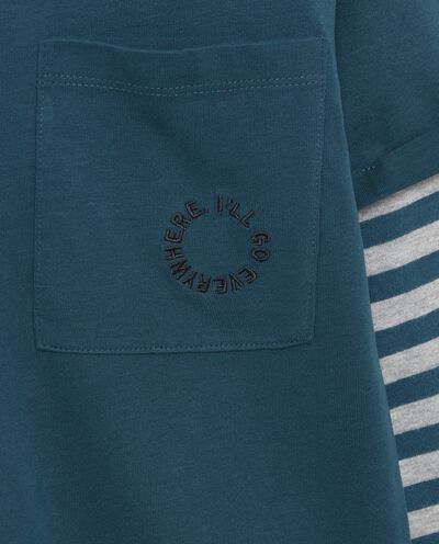 T-shirt a manica lunga in jersey di puro cotone bambino detail 1