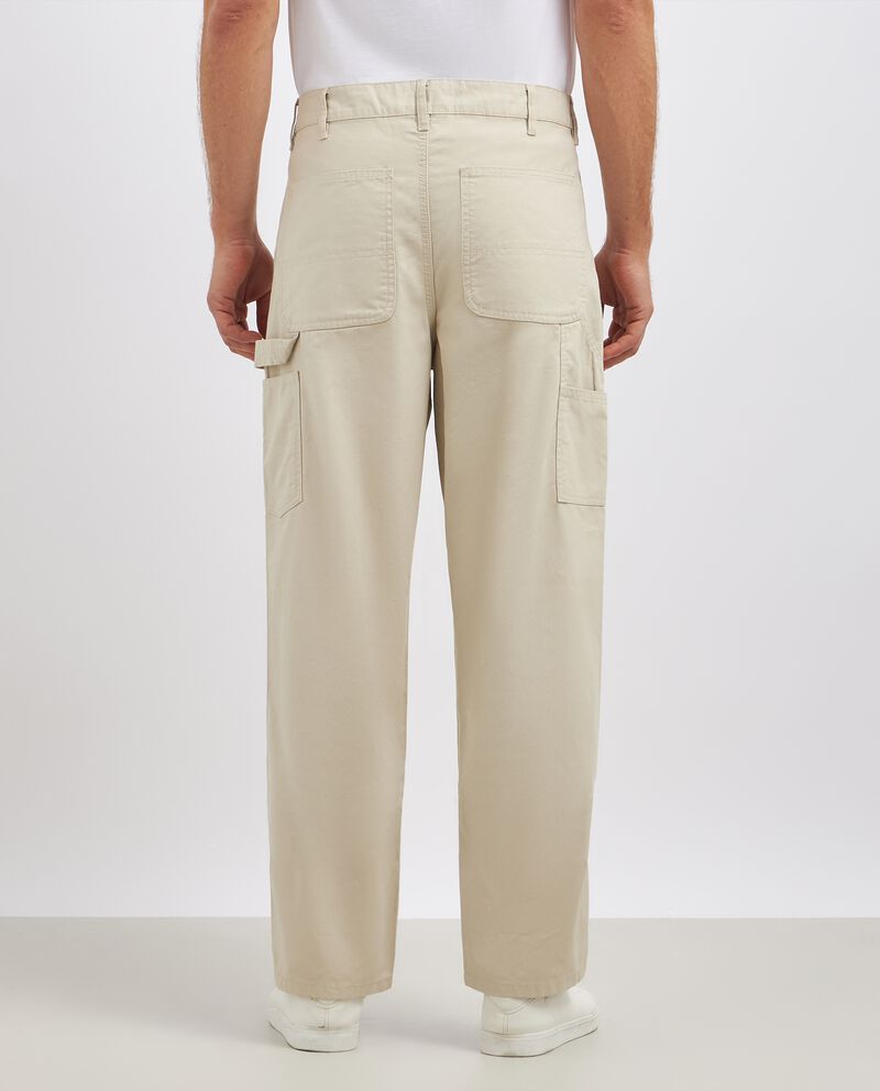 Pantaloni cargo in puro cotone uomodouble bordered 1 cotone
