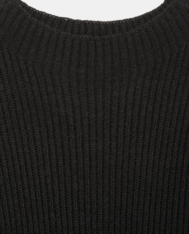Vestito in tricot misto cashmere a coste donna single tile 1 lana
