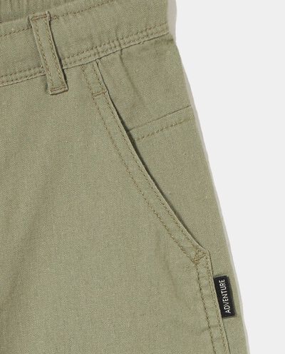 Shorts in misto lino bambino detail 1