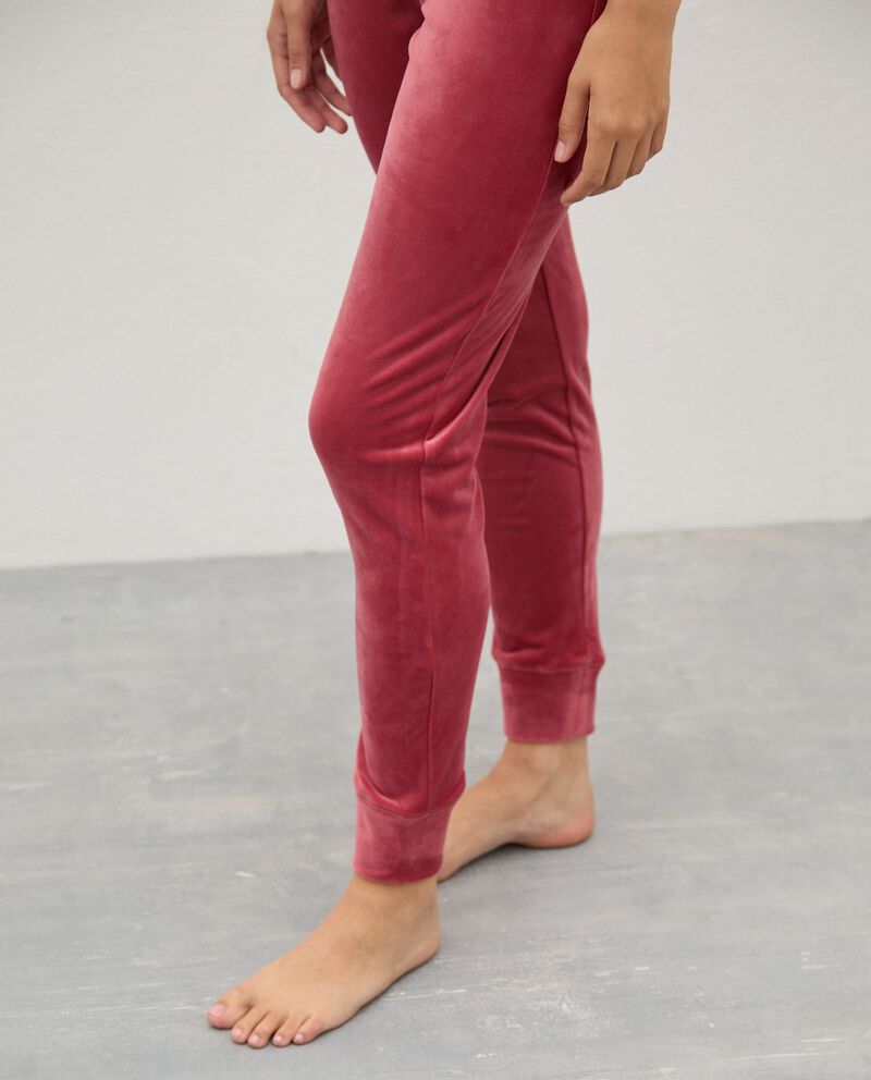 Pantaloni pigiama in velluto donna single tile 2 